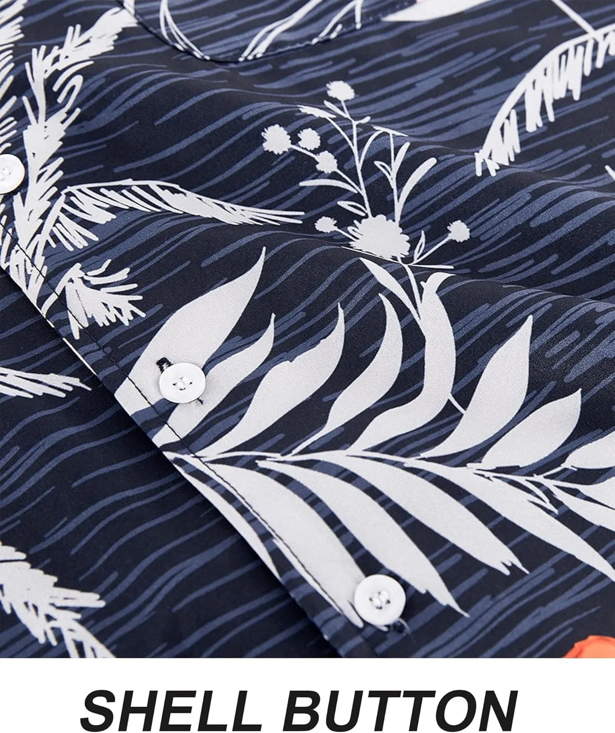 APTRO Men's Hawaiian Shirt Short Sleeve Tropical Vacation Button Down Beach Floral Palm Shirts