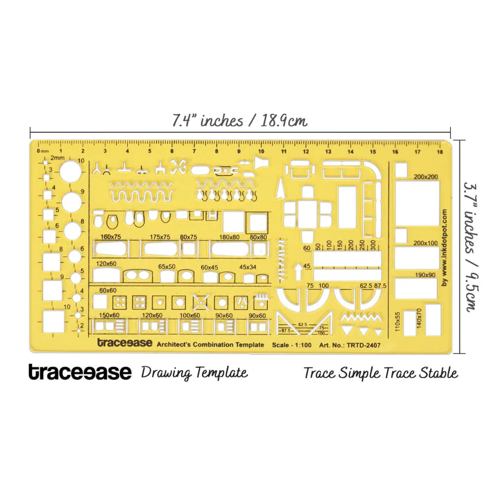 Architects Combination Templates Interior Design Furniture and House Plan Drafting Tools