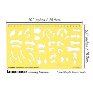 Arrows Drafting Directional Arrows Template Drawing Stencil