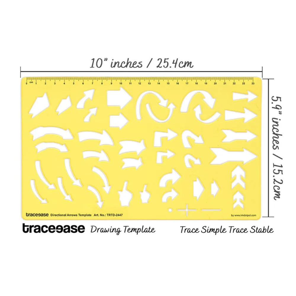 Arrows Drafting Directional Arrows Template Drawing Stencil