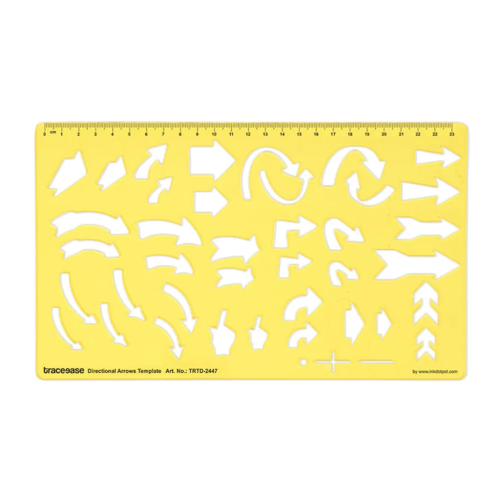 Arrows Drafting Directional Arrows Template Drawing Stencil