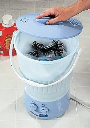As Seen On TV Wonder Washer - a Portable Mini Clothes Washing Machine That goes Anywhere - Ideal for Cleaning Clothes On The Go - 10 Liter Capacity