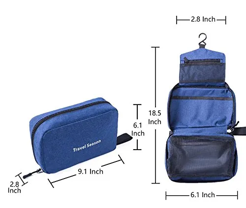 AuHonr Travel Toiletry Bag Business Toiletries Case for Men Shaving Kit, Waterproof Compact