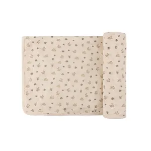 Baby Boy Swaddle | Garden Floral Collection | Ivory Boy | Ely's & Co | SS25