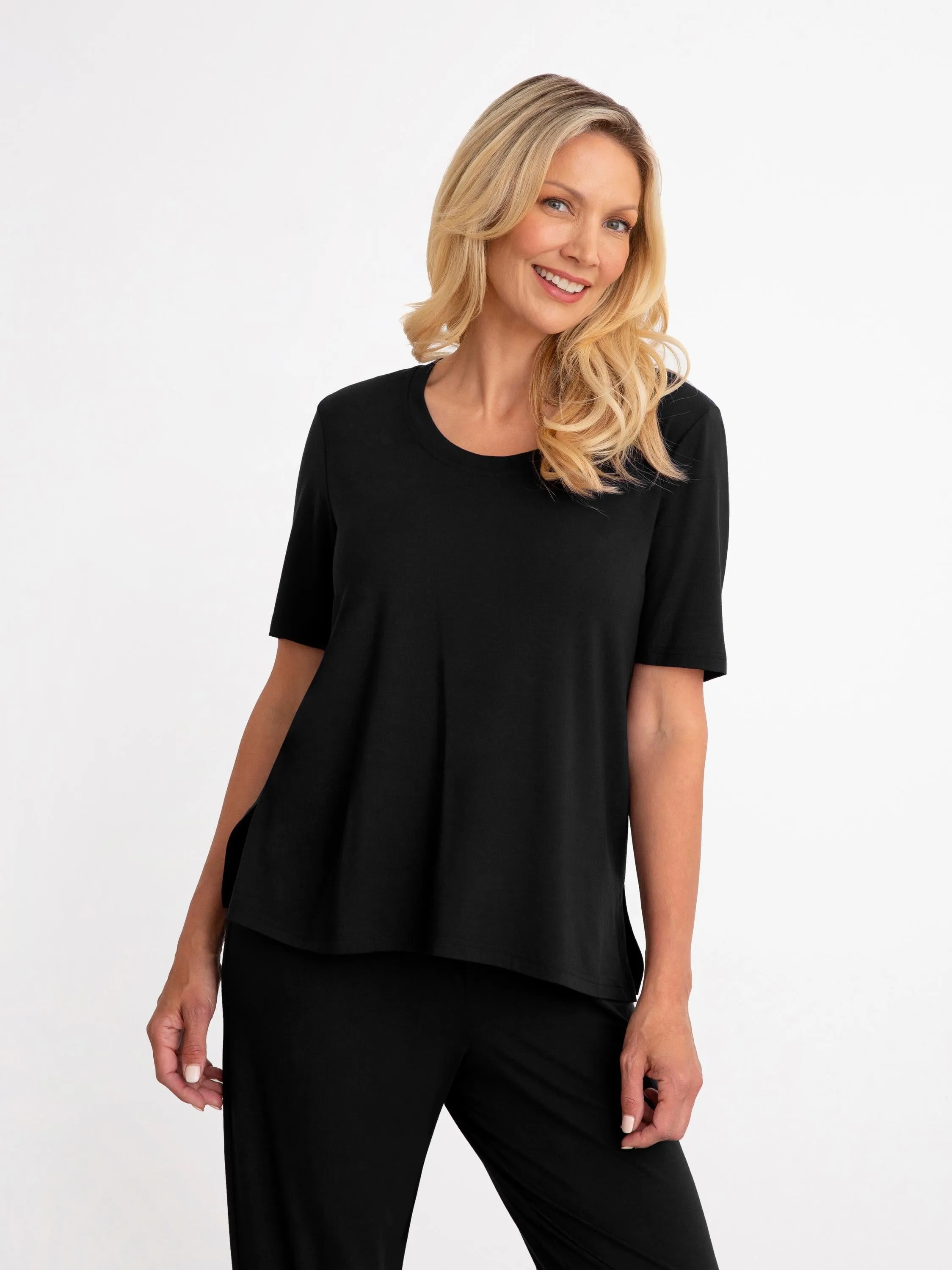 Bamboo Scoop Neck Top