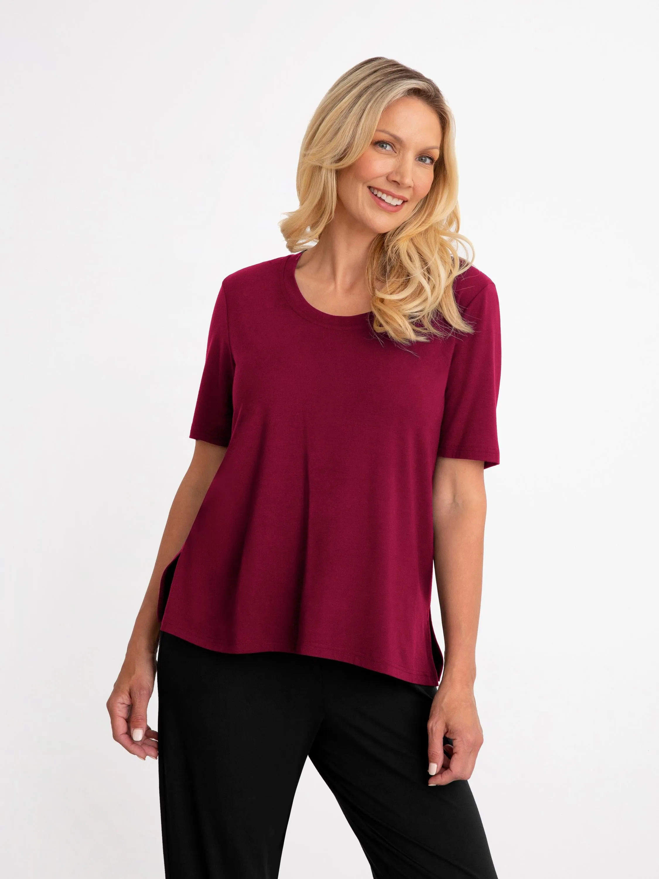 Bamboo Scoop Neck Top
