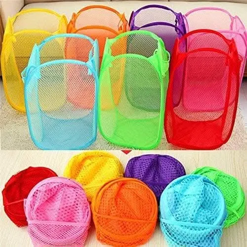 BB BACKBENCHERS Laundry Bag Foldable & Collapsible Basket ( multicolor )