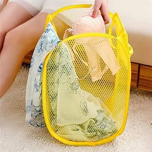BB BACKBENCHERS Laundry Bag Foldable & Collapsible Basket ( pack of 3, multicolor )