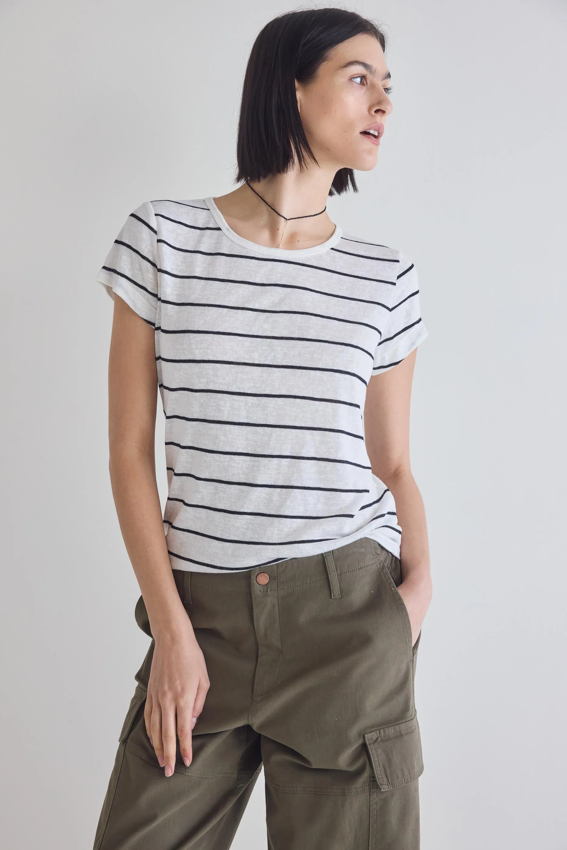 Between The Lines Short Sleeve Lounge Shirt