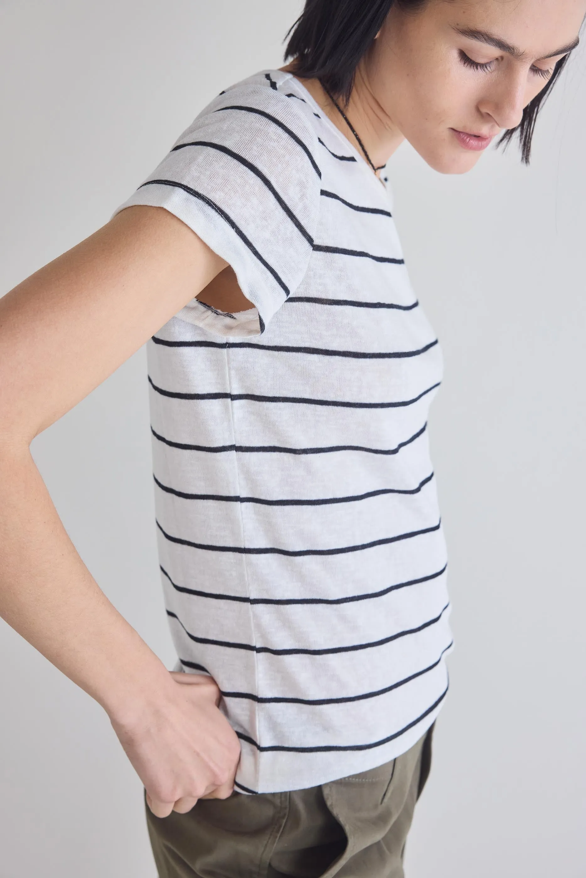 Between The Lines Short Sleeve Lounge Shirt