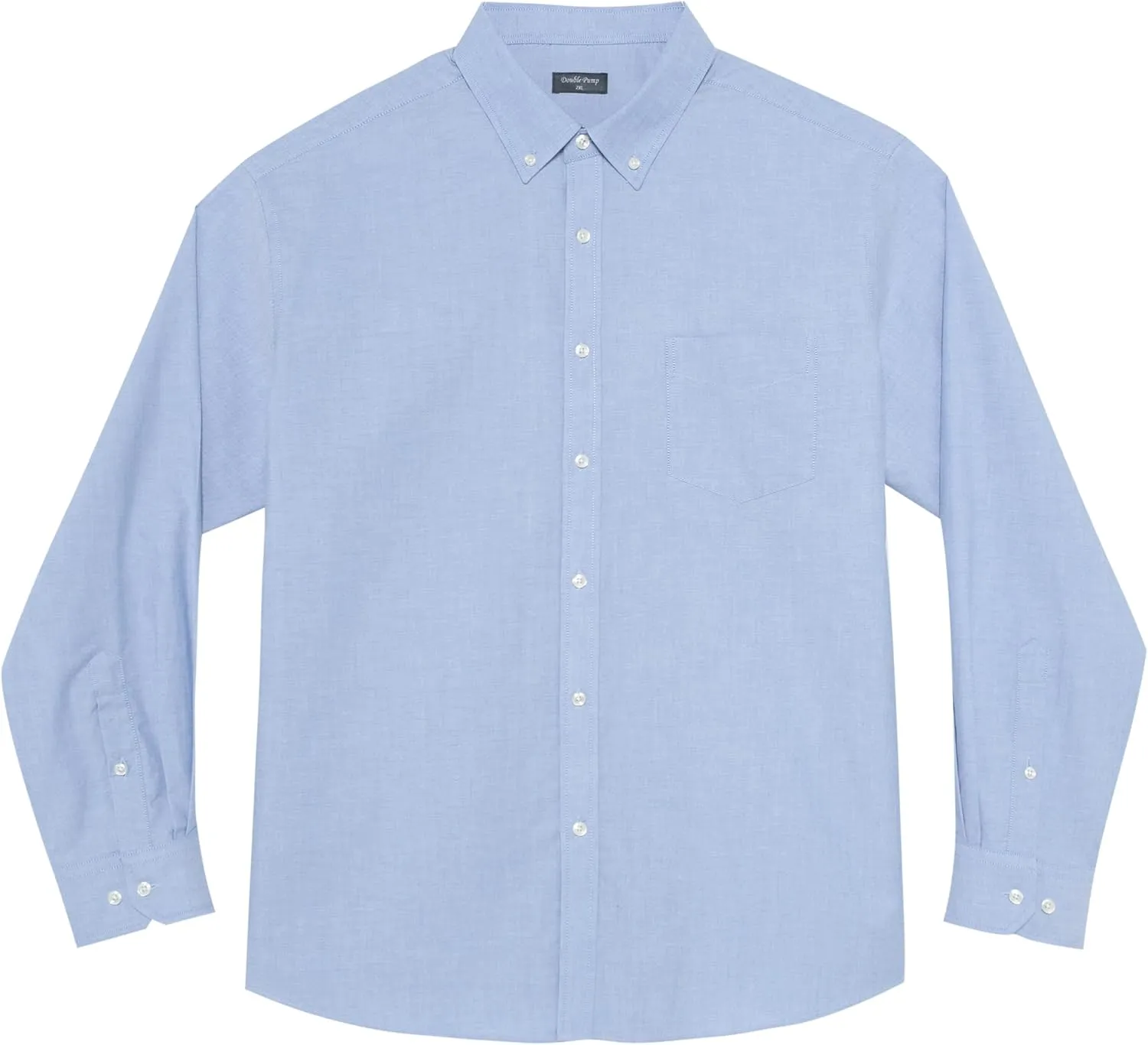 Big and Tall Oxford Dress Shirt for Men Button Down Shirts Long Sleeve Casual Shirt from XXL(T) to 6XL(T)