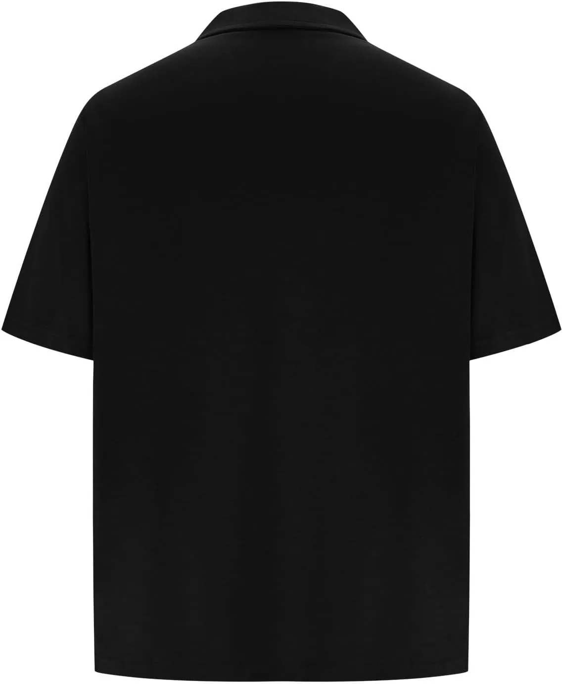 Big and Tall Polo Shirts for Men Cotton Short Sleeve Quarter Zipper Collar Shirts Casual Fashion Oversized Tops