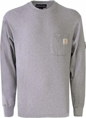 BOCOMAL FR Shirts Crewneck 7oz Midweight Flame Resistant Clothing NFPA2112 CAT2 Men's Fire Retardant Work Shirt