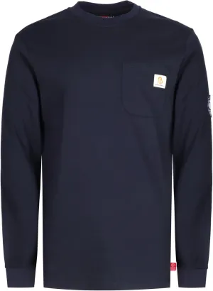 BOCOMAL FR Shirts Crewneck 7oz Midweight Flame Resistant Clothing NFPA2112 CAT2 Men's Fire Retardant Work Shirt