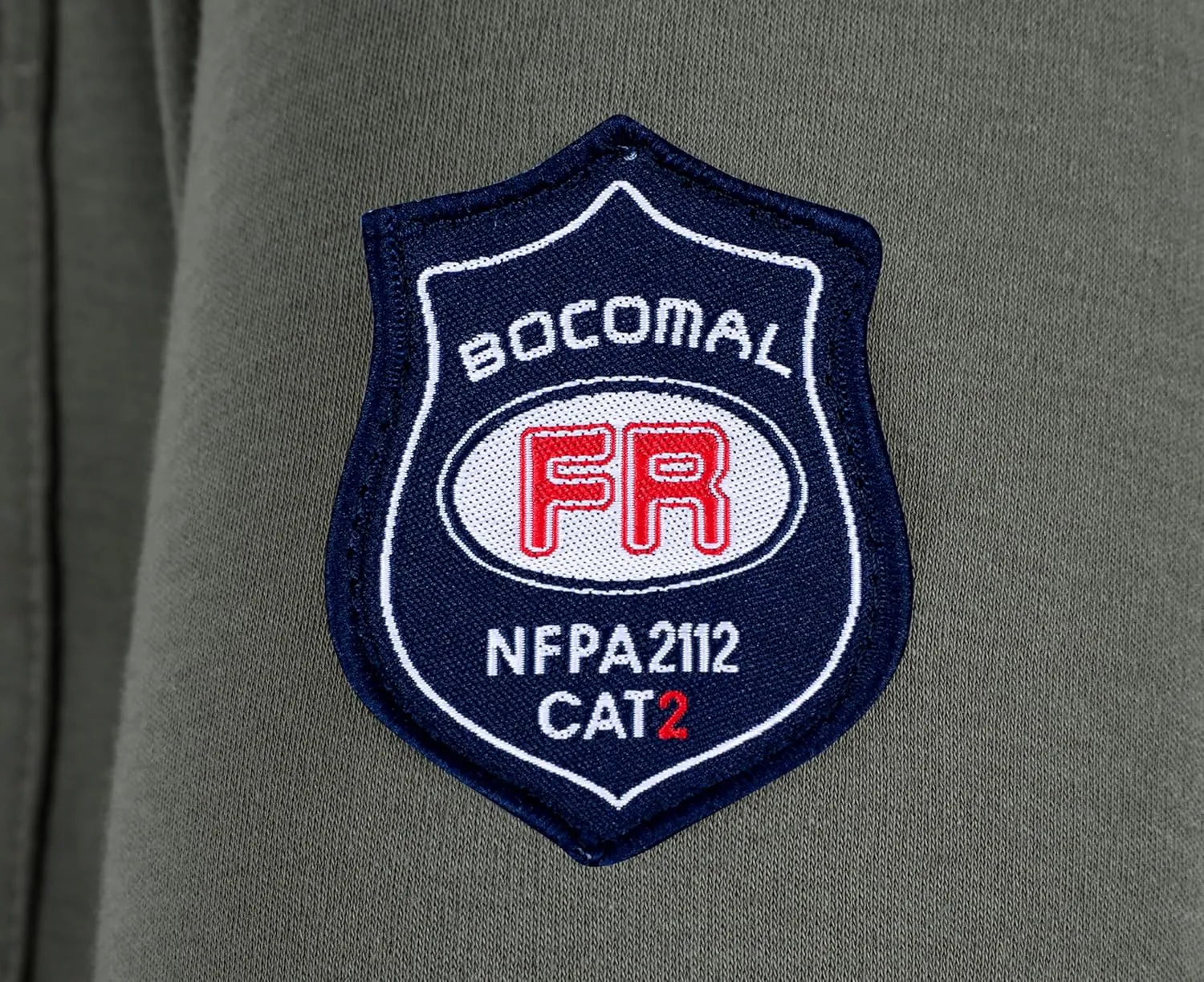 BOCOMAL FR Shirts Crewneck 7oz Midweight Flame Resistant Clothing NFPA2112 CAT2 Men's Fire Retardant Work Shirt