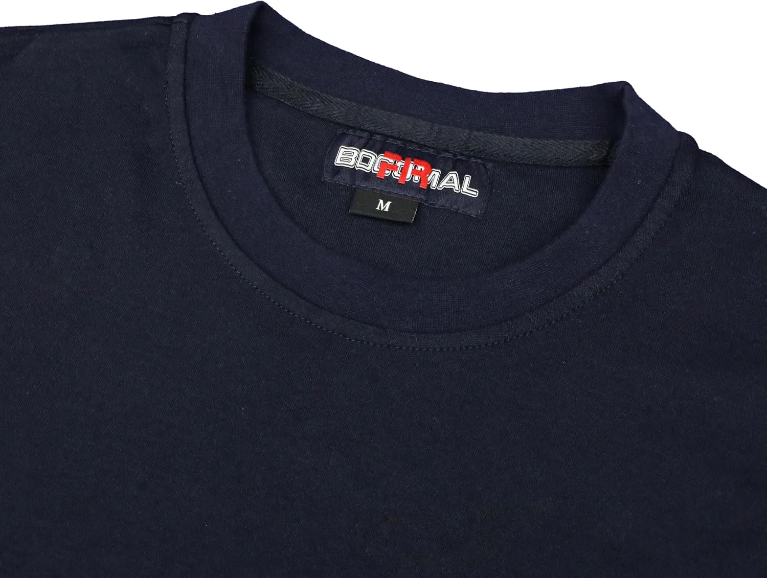 BOCOMAL FR Shirts Crewneck 7oz Midweight Flame Resistant Clothing NFPA2112 CAT2 Men's Fire Retardant Work Shirt