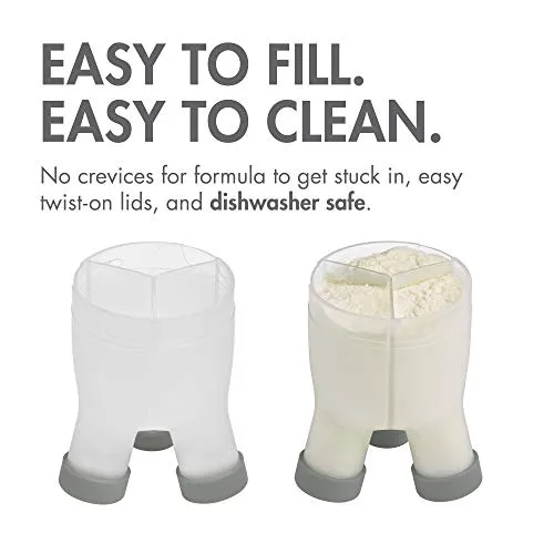 Boon TRIPOD Formula Container   MIX Silicone Formula Mixer (3pk)