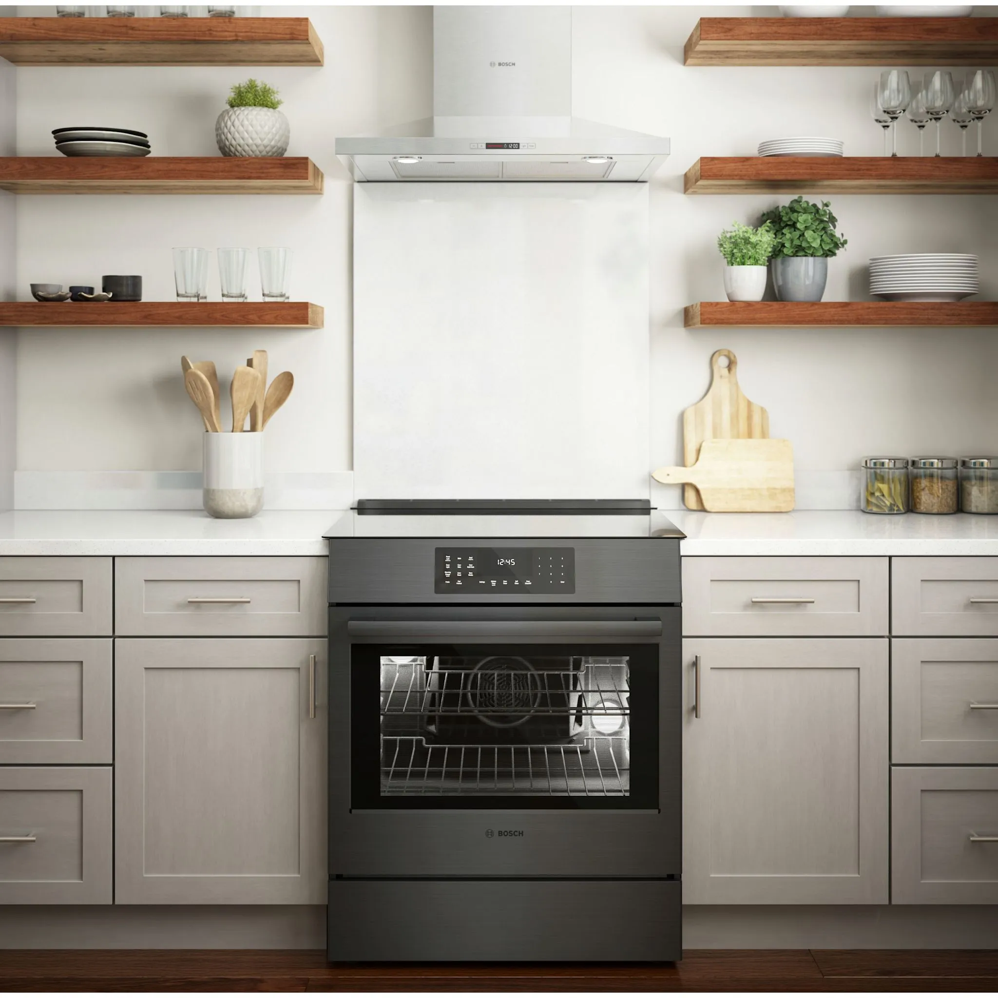 Bosch Induction Range (HII8047C) - Black Stainless Steel