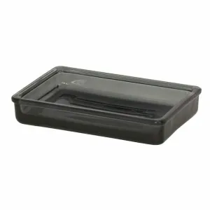 BOX OF 4 - Giagni Smoke Glass Smoke Glass Soap Dish, Kitchen, Home, Office 912532