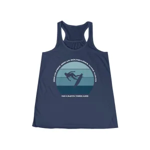 Break Free, Break Boundaries, Make Waves-Flowy Racerback Tank