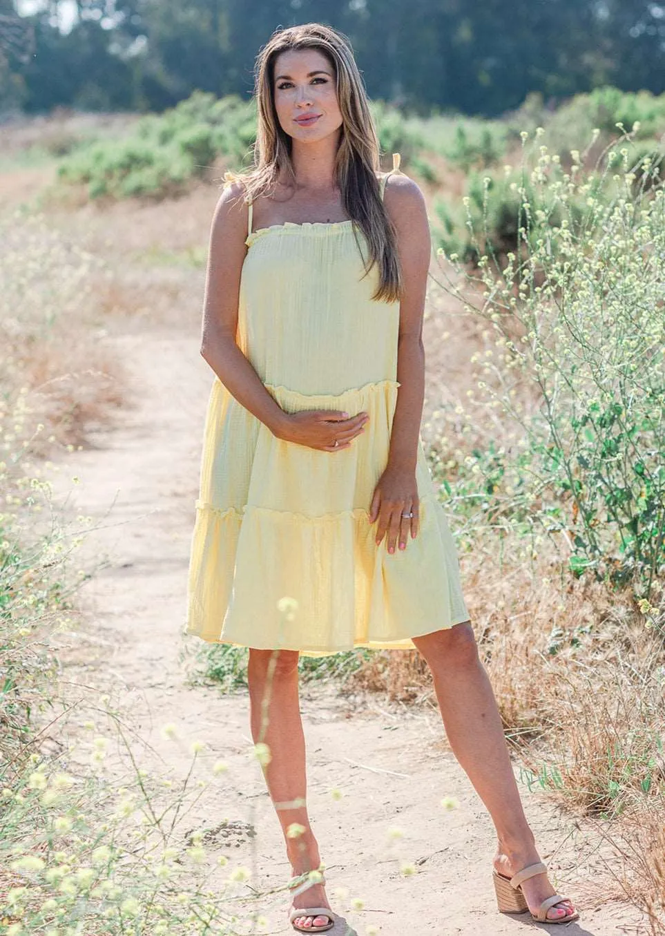 Buttercup Yellow Muslin Sundress