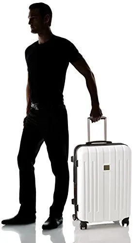 Calvin Klein Cortlandt 3.0 24 Inch Upright Suitcase, White, One Size