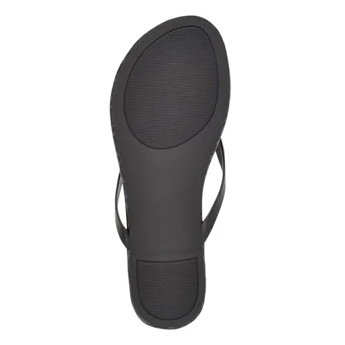 Calvin Klein Women's Cruzy Flip Flop, Dark Brown 200, 10