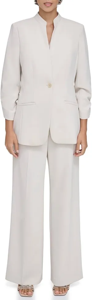 Calvin Klein Women's One Button Closure Wear to Work Suits Blazer