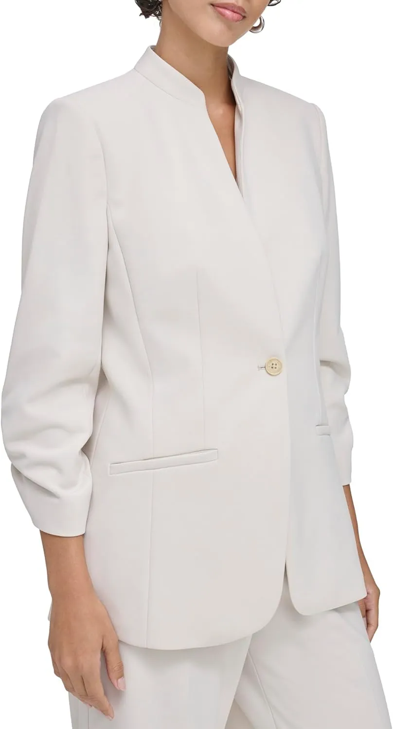 Calvin Klein Women's One Button Closure Wear to Work Suits Blazer