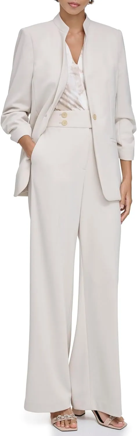 Calvin Klein Women's One Button Closure Wear to Work Suits Blazer