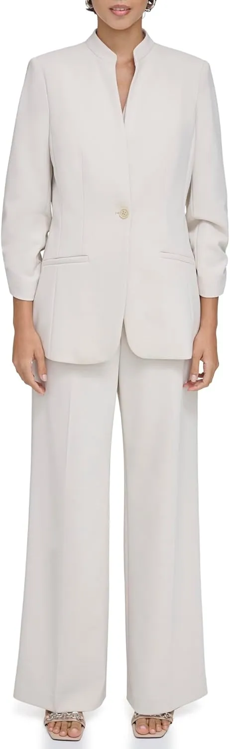 Calvin Klein Women's One Button Closure Wear to Work Suits Blazer