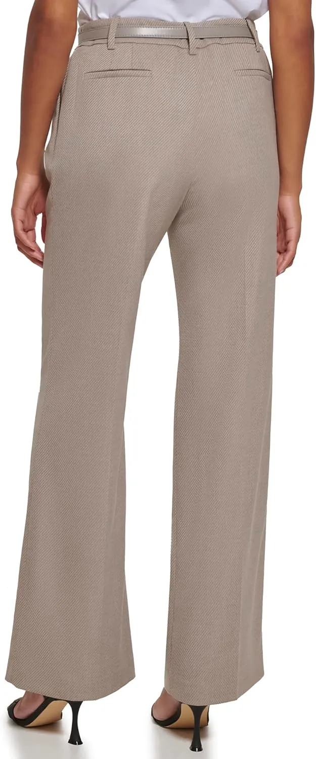 Calvin Klein Women's Zipper Fly Stretch Wear to Work Suits Pant
