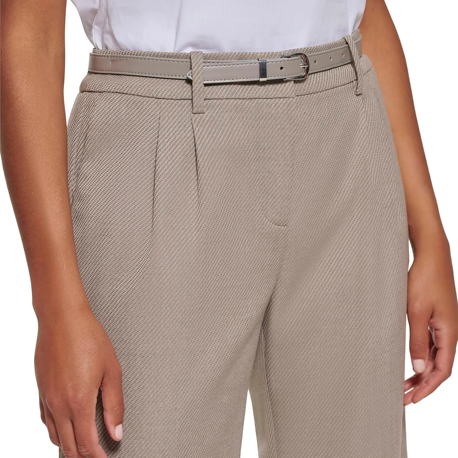 Calvin Klein Women's Zipper Fly Stretch Wear to Work Suits Pant