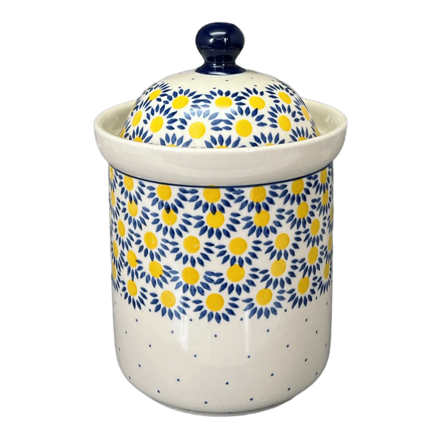 Canister, 1.3 Liter in "Sunny Circle" by Ceramika Artystyczna | A492-0215