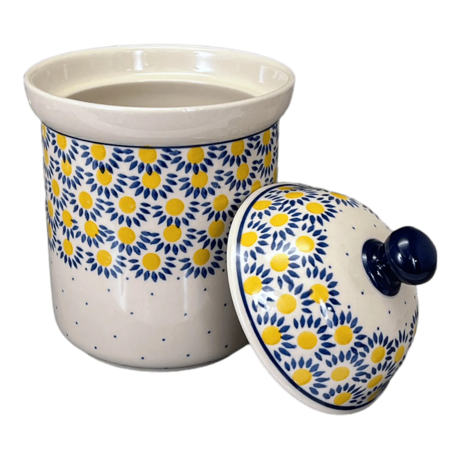 Canister, 1.3 Liter in "Sunny Circle" by Ceramika Artystyczna | A492-0215