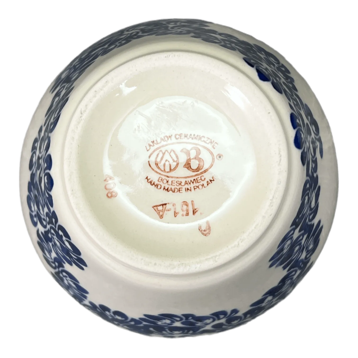 Canister, Strawberry, 8" in "Blue Floral Vines" by Zaklady | Y1873-D1210A