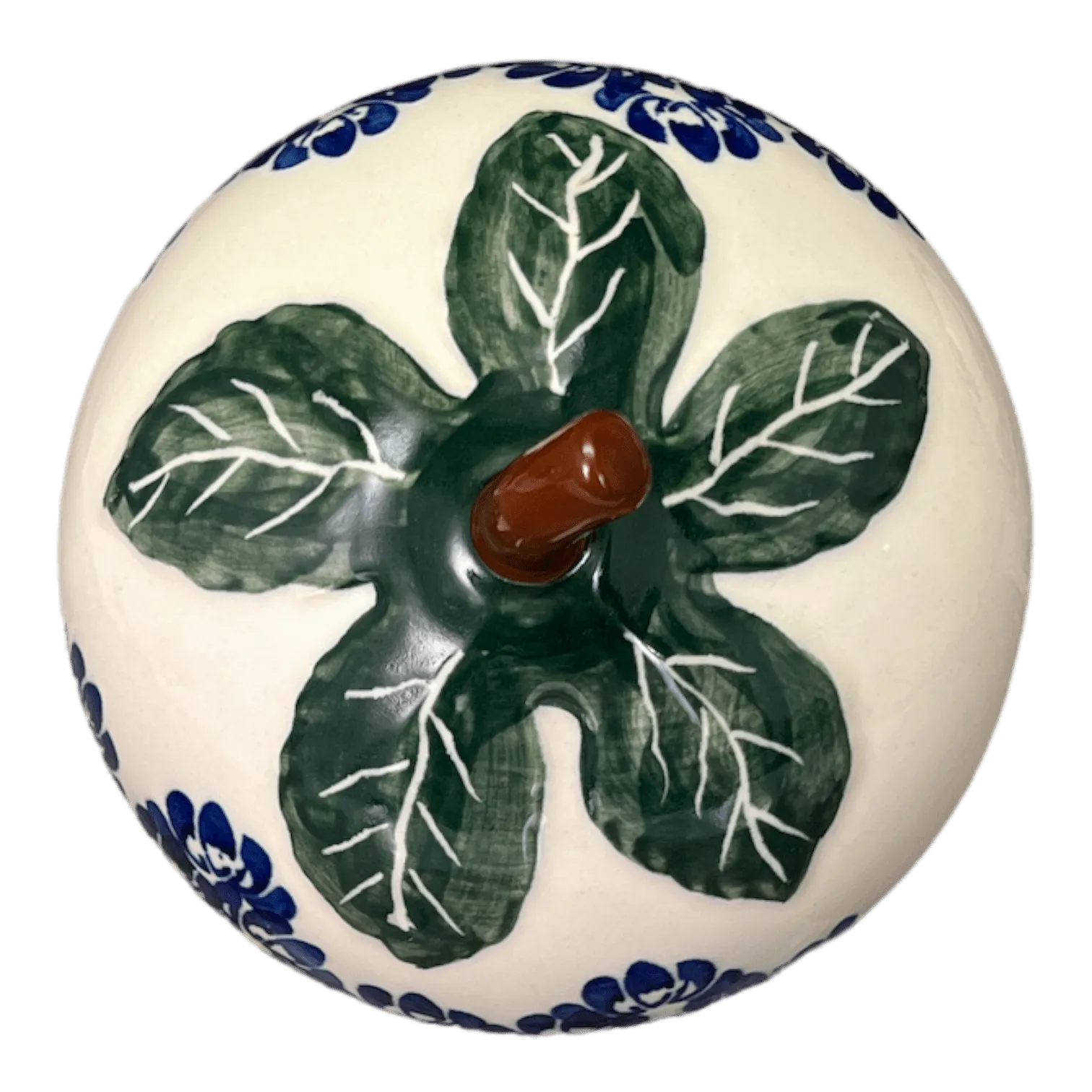 Canister, Strawberry, 8" in "Blue Floral Vines" by Zaklady | Y1873-D1210A
