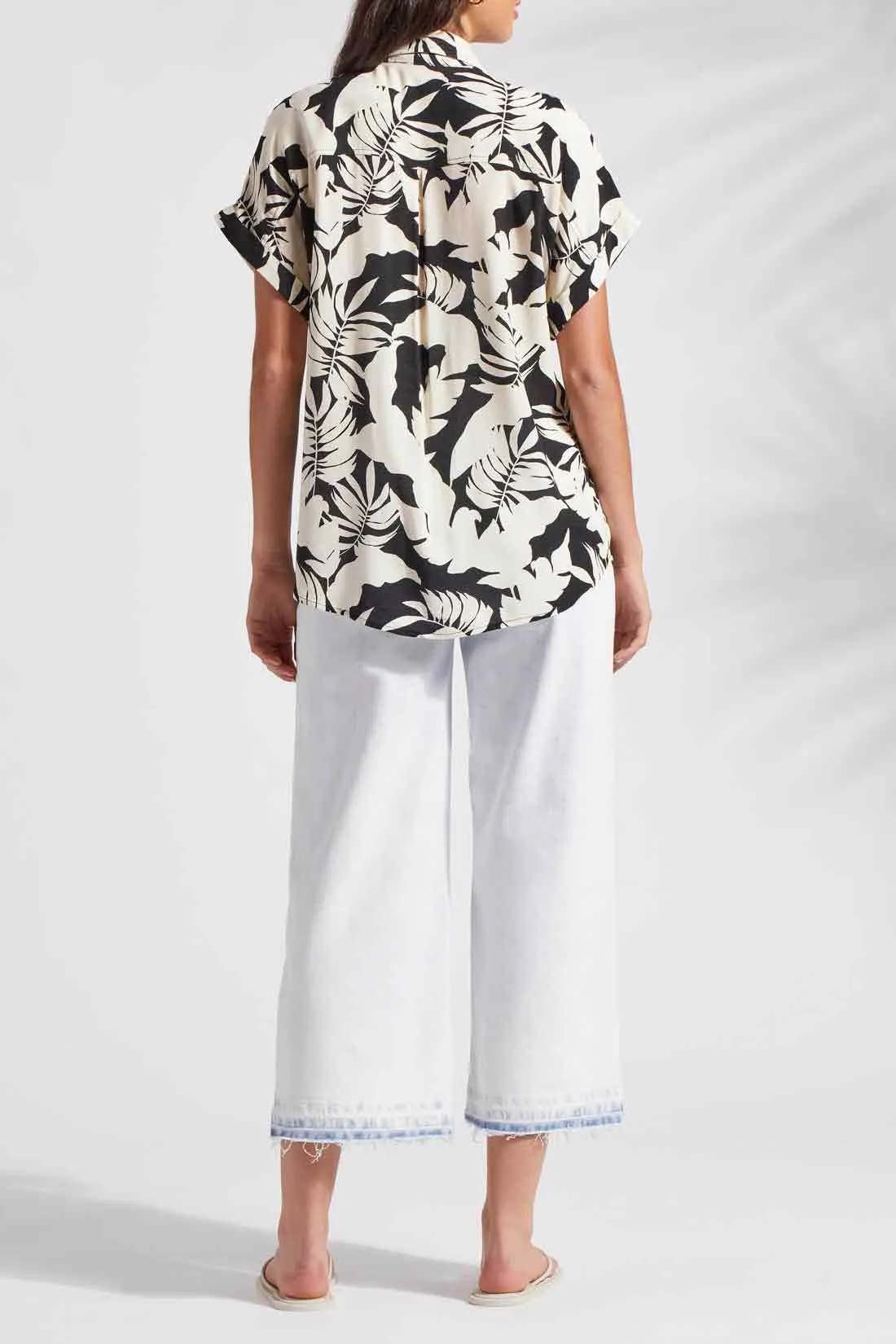 Cap Sleeve Cover Up Shirt