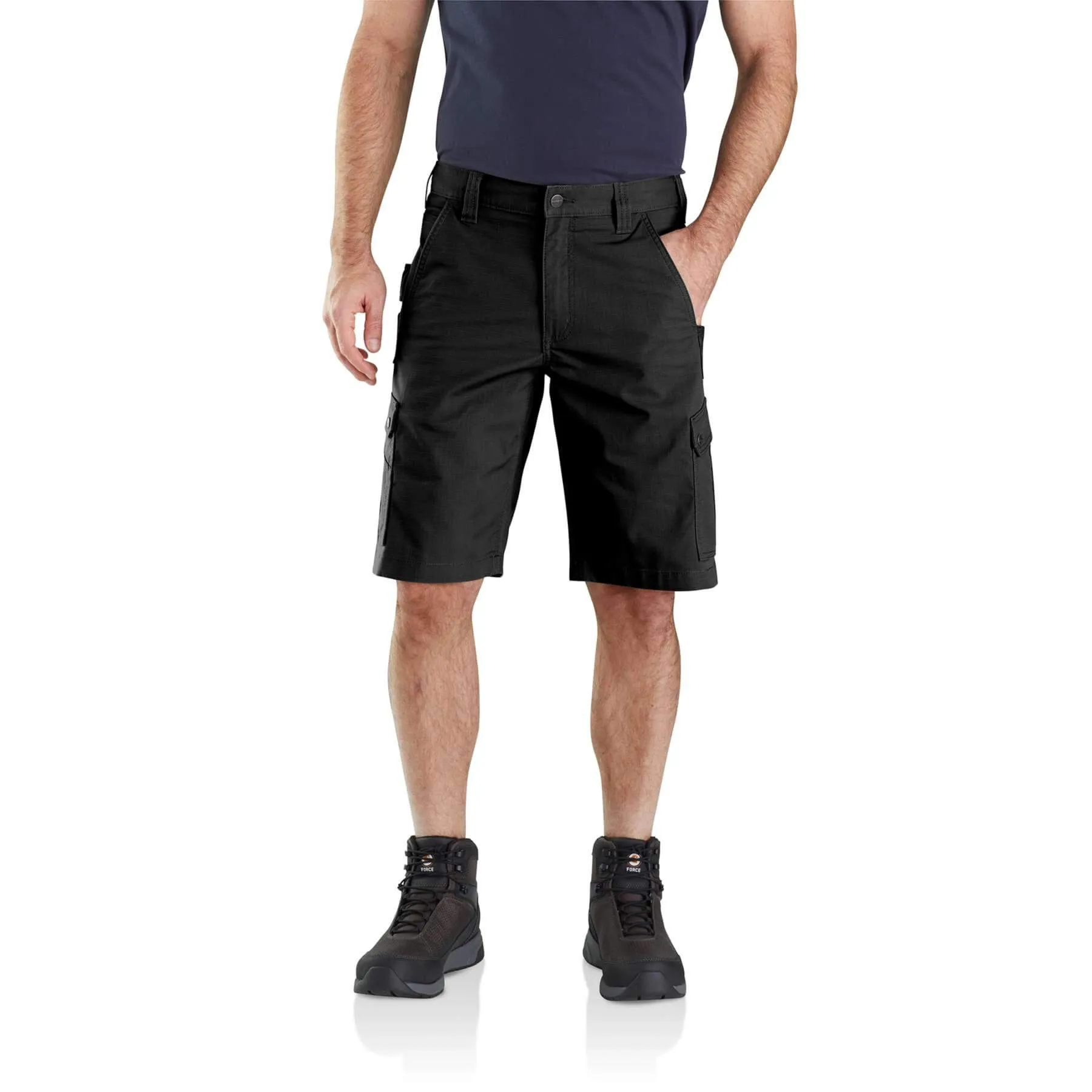 Carhartt Steel Relaxed Fit 12 Inch Stretch Ripstop Cargo Work Shorts 104727