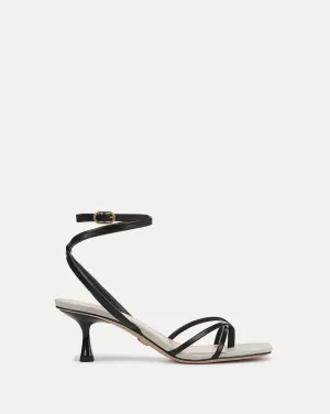 Caterina Leather Ankle-Wrap Sandal