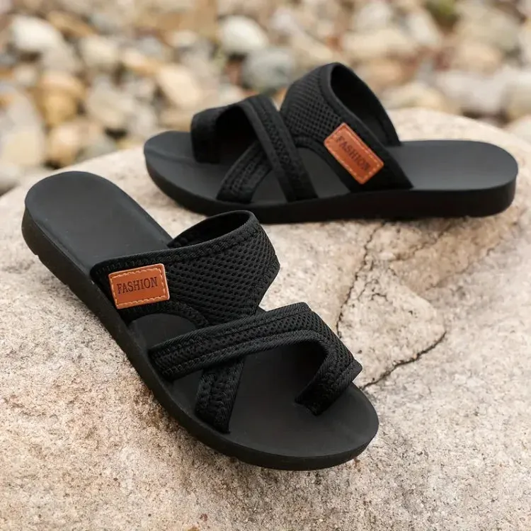 Celia - Perforated mesh slide sandals