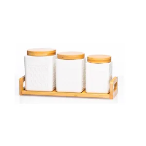 Ceramic 3 Piece Cannister Set