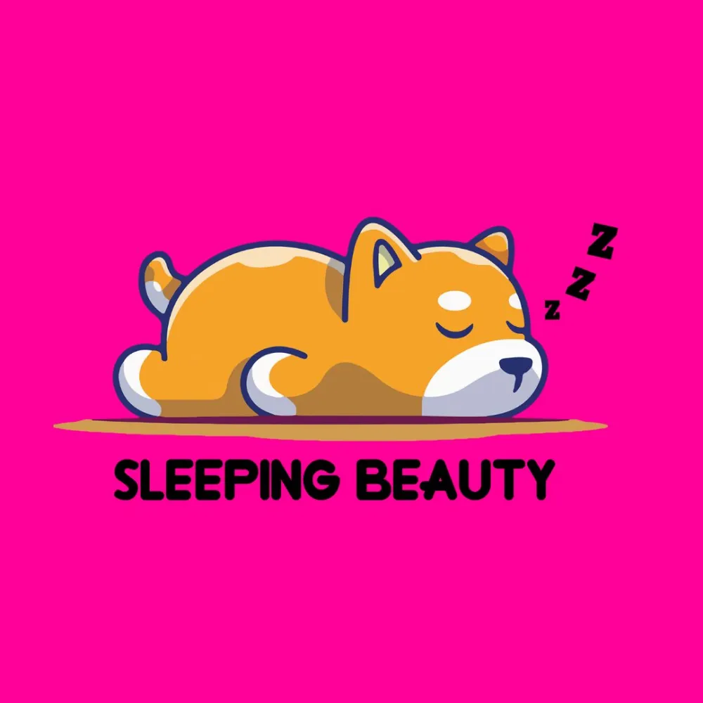 Cheeku Sleeping Beauty Graphic Cotton T Shirt for Dogs and Cats (Fuschia)
