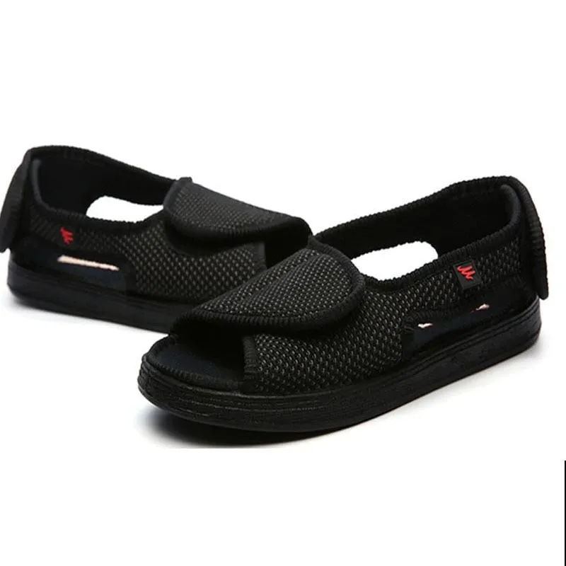Chelsea Wide Feet Sandals - Black