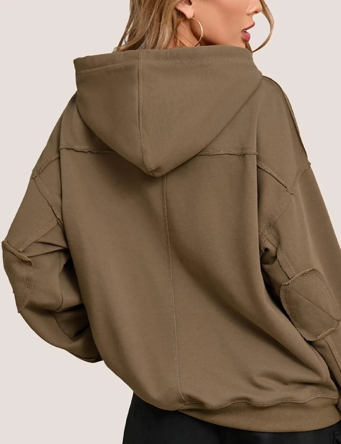 CHERFLY Oversized Hoodies for Women 2025 Fashion Pullover Sweatshirts Spring Outfits