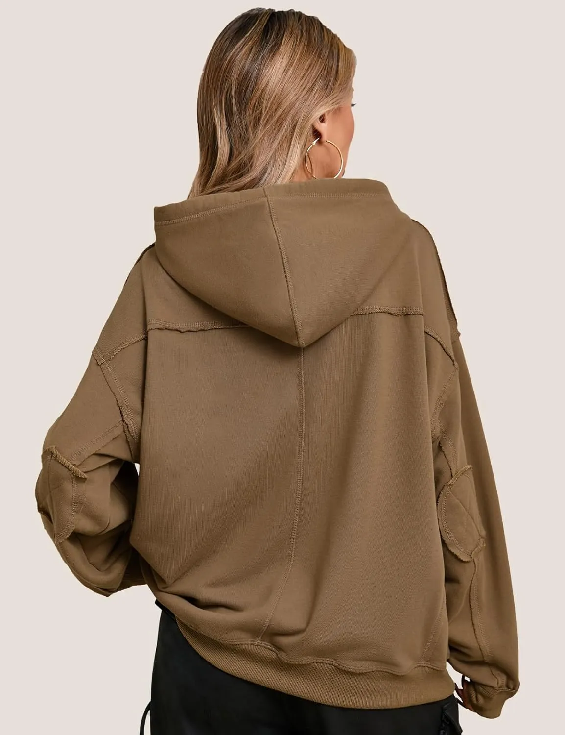 CHERFLY Oversized Hoodies for Women 2025 Fashion Pullover Sweatshirts Spring Outfits
