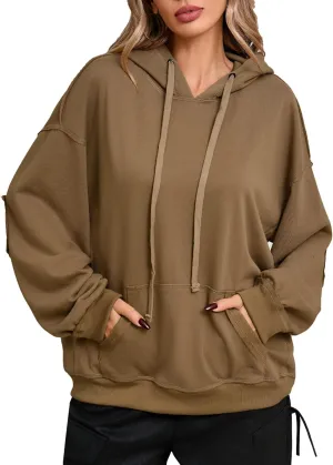 CHERFLY Oversized Hoodies for Women 2025 Fashion Pullover Sweatshirts Spring Outfits