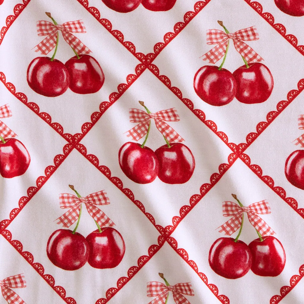 Cheryl & Watercolor Gingham Ruffled Luxe Patoo Blanket