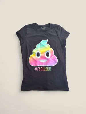 CHILDRENS PLACE RAINBOW POOP 7/8Y PRE-LOVED