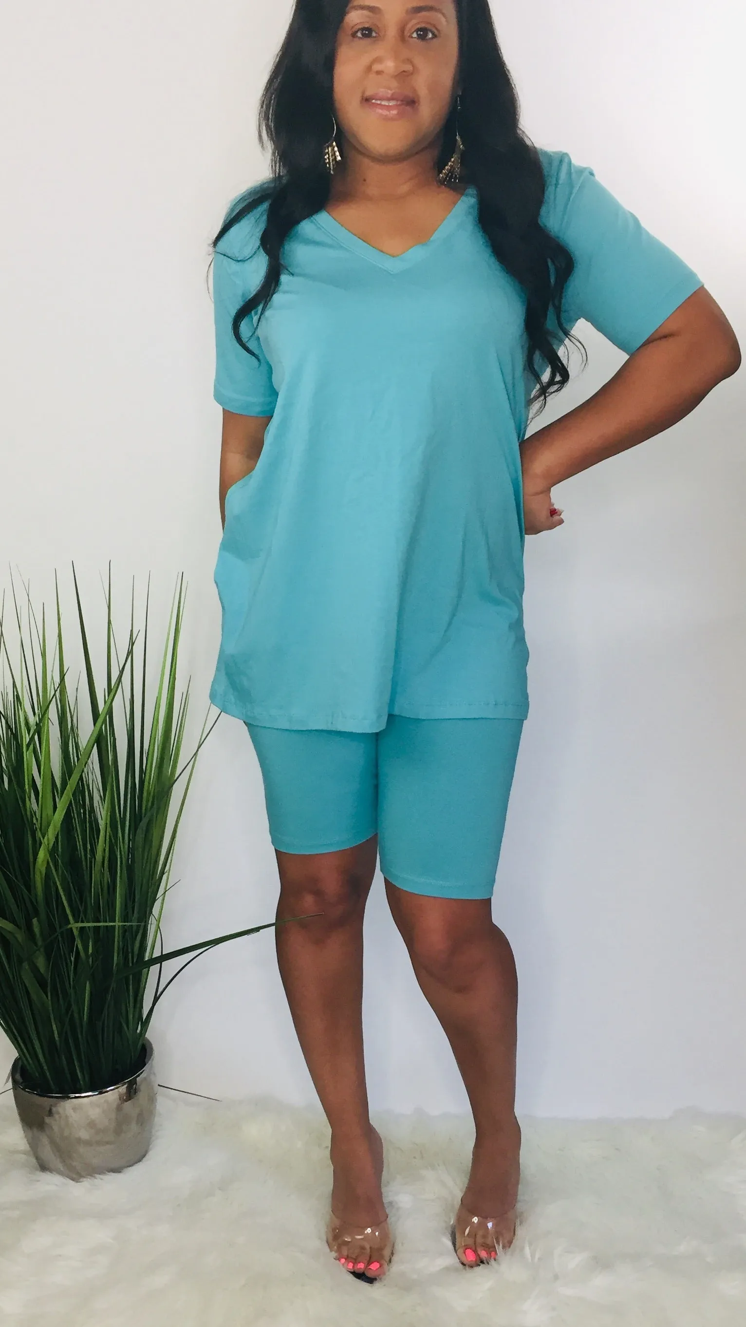 Chill Plus set |biker shorts women